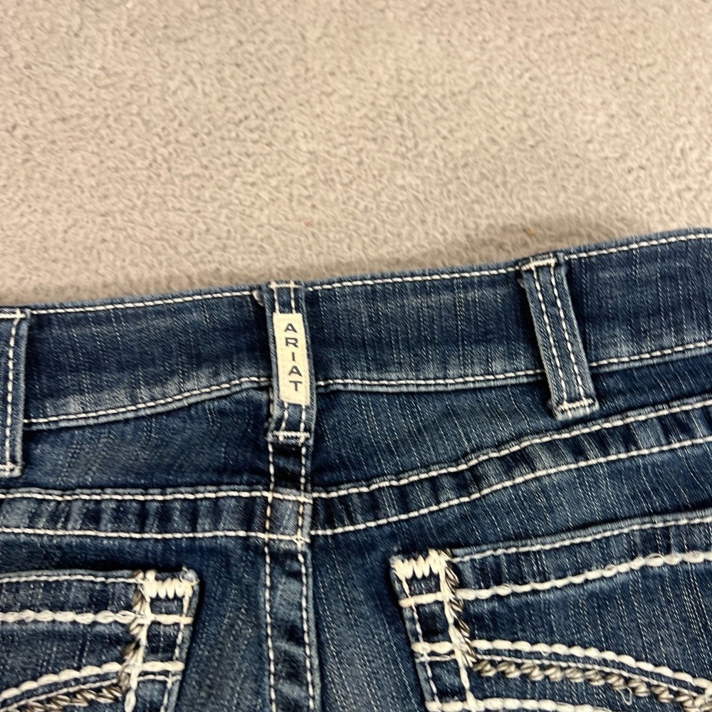 Ariat Real Denim Boot Cut Jeans Low Rise Stretch Denim Western Womens 30R - Picture 14 of 15